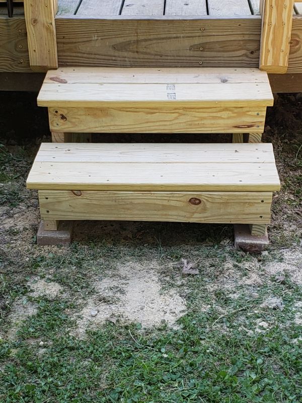 Deck Steps Installation